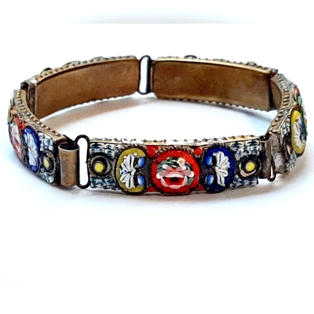 Gorgeous Antique Micro-Mosaic Bracelet